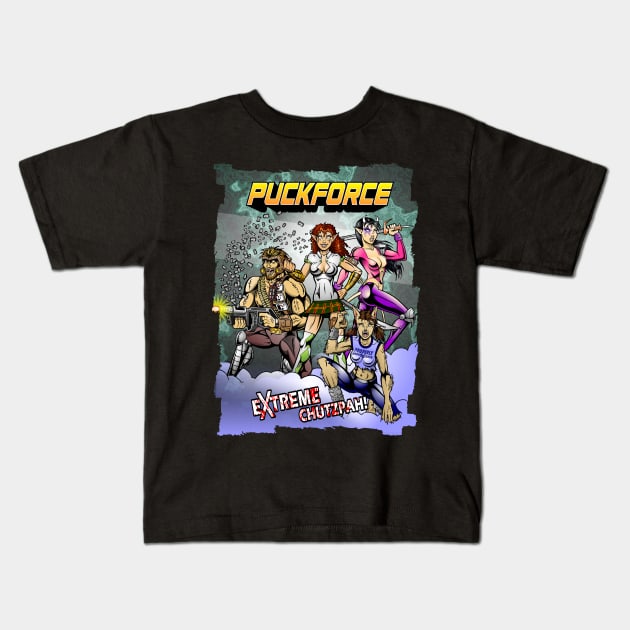 Puckforce Kids T-Shirt by ElectricGecko